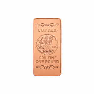 .999 Copper Walking Liberty (454 Grams) One Pound Bar