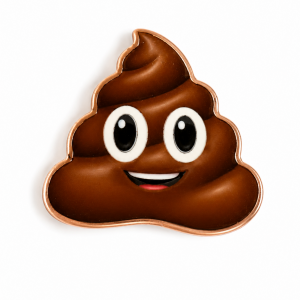 .999 Copper Poop Emoji (31.1 Grams) Color