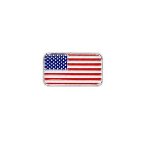 American Flag .999 Silver Bar (1 Gram) Full Color