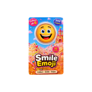 .999 Copper Smile Emoji (10 Grams) Packaged