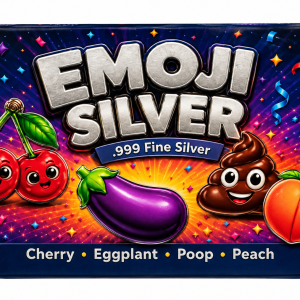 Emoji Silver .999 Silver Bar (4-1 Gram) Full Color